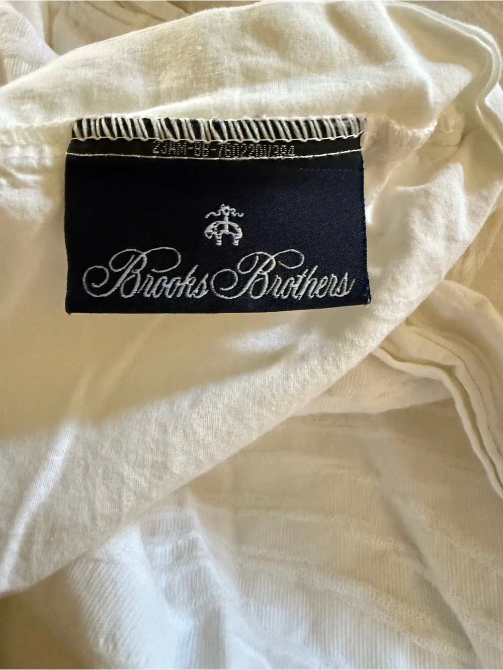 Brooks Brothers Textured White Cotton Duvet & Sham Set, king